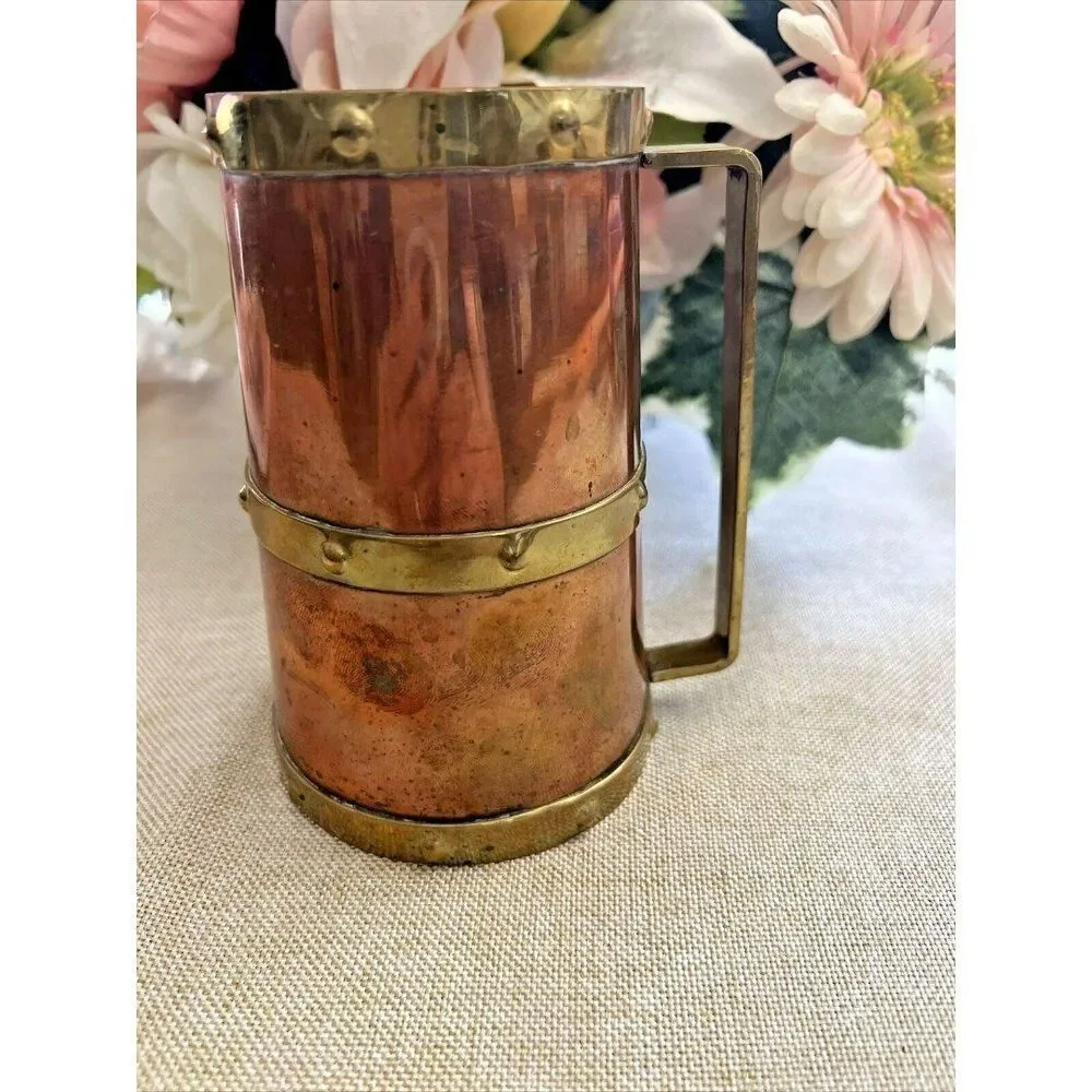 Vintage Hechden Mexican Brass & Copper Tankard – JGG Marked